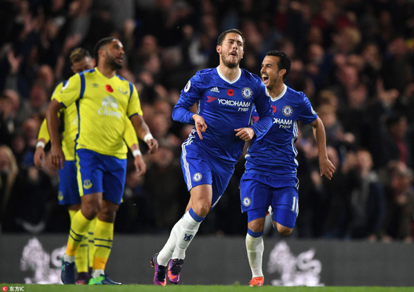 关于埃弗顿-被切尔西击败,亲密关系的佩德罗、威廉破门的信息